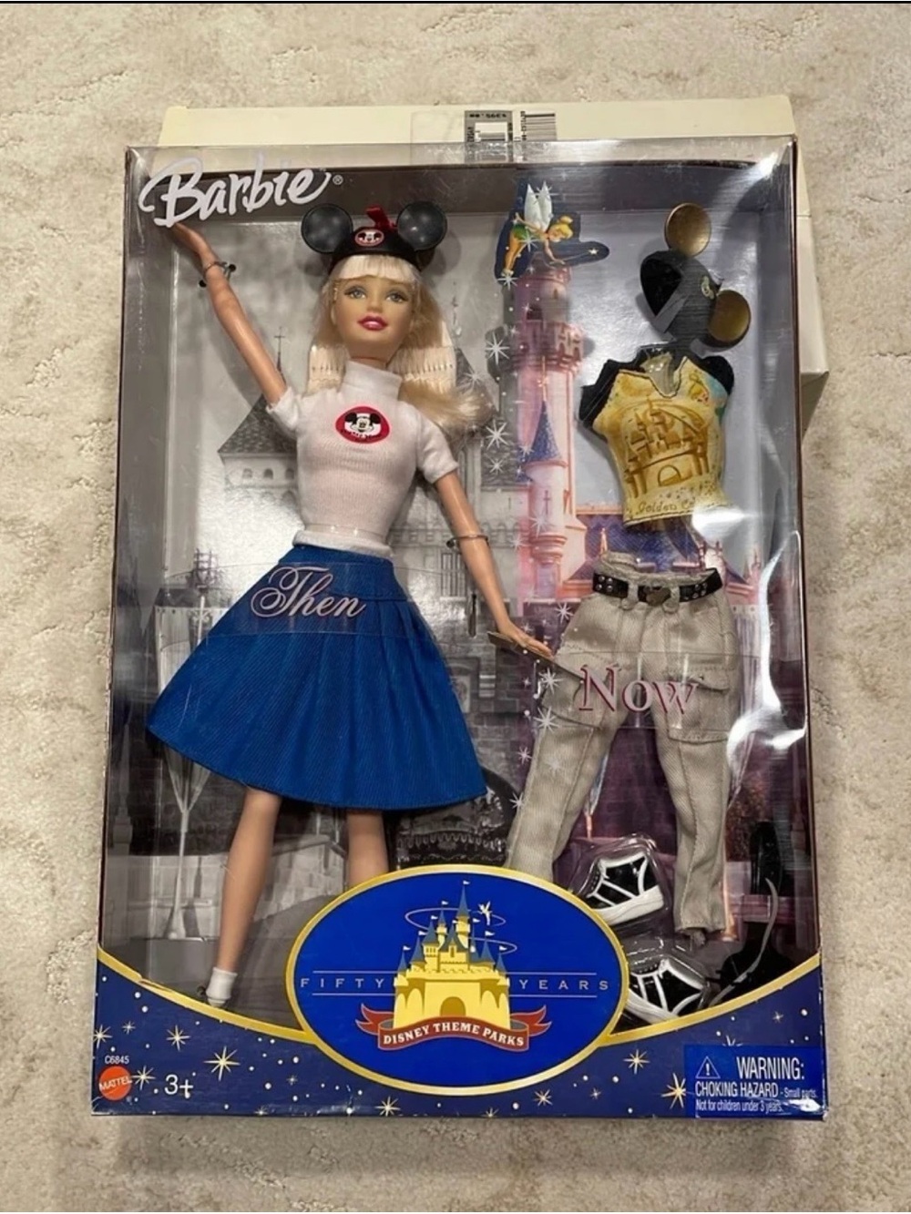 Barbie Disney Theme Parks 50th Anniversary Doll - White & Blue NIB